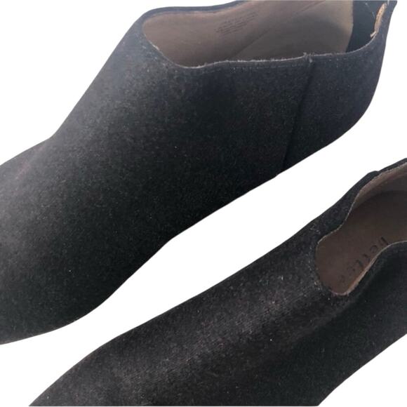 Bettye Muller Quill Pointed Toe Wool Booties Deep Purple Size 8.5 - Picture 3 of 16